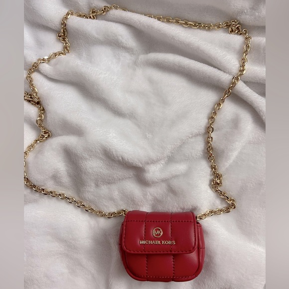 MICHAEL KORS - red airpods mini bag - Picture 2 of 6